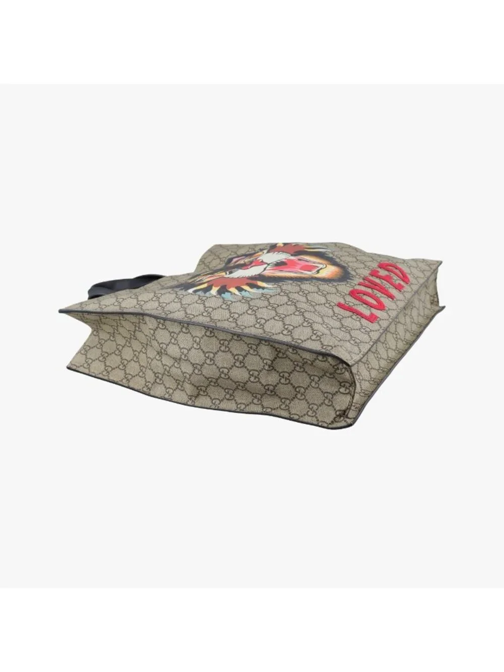 Gucci GG Supreme Kingsnake Beige Multi Canvas Tote